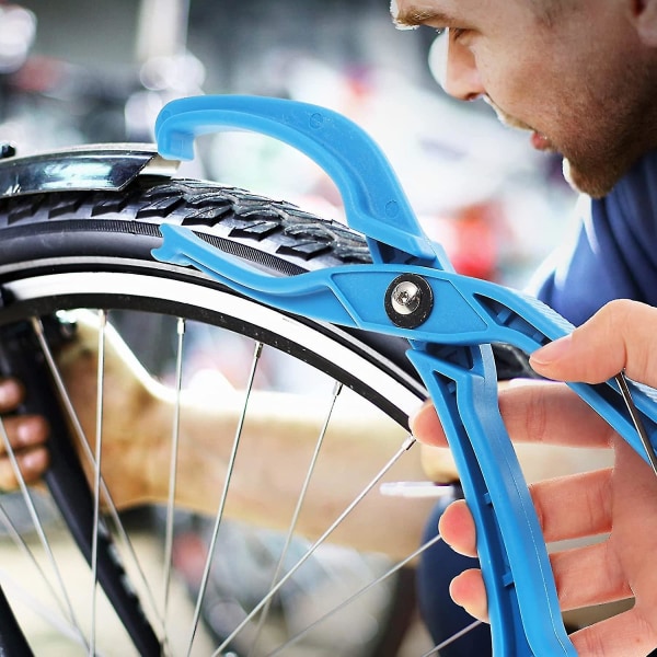 Polkupyörän rengaspihdit Polkupyörän renkaan pihdit Rengasvipu Renkaanpoistotyökalu Renkaiden korjaustyökalu (sininen) (1kpl)