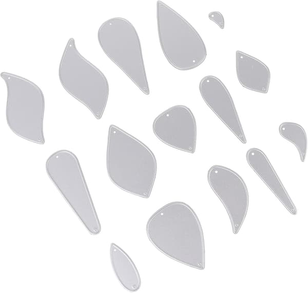 DIY Läderörhängen Skärformar Kolstål Stencil Metallskärformar