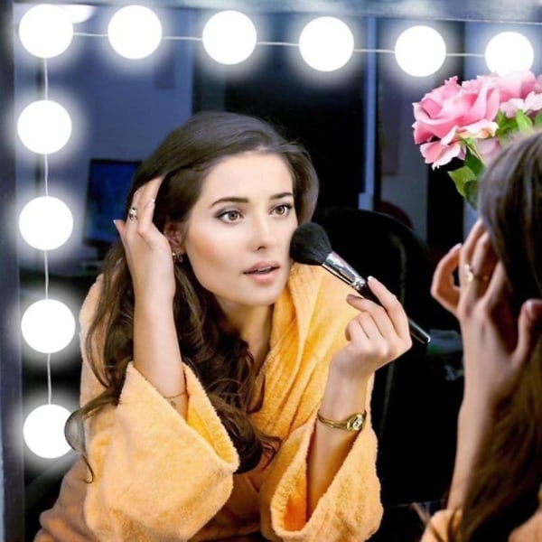 Led Makeup Speil Lys Vanity Pærer Kosmetisk 1 sett