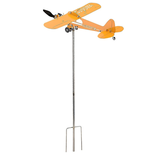 Piper J3 Cub Flyvemaskine Vindfløj Dekoration Piper Cub Kunst Blad Vindmølle Entusiast Fly Vejrhane