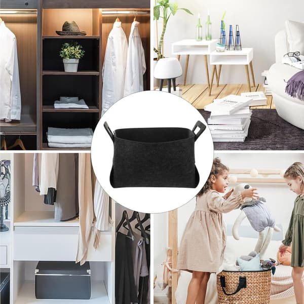 Tvättkorg Organizer Förvaringshållare 36 * 25 * 23cm Polyester Vikbar