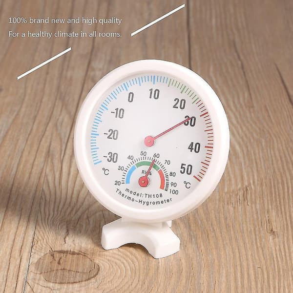 Ts-th108 Innendørs Helsetermometer Hygrometer Hvit
