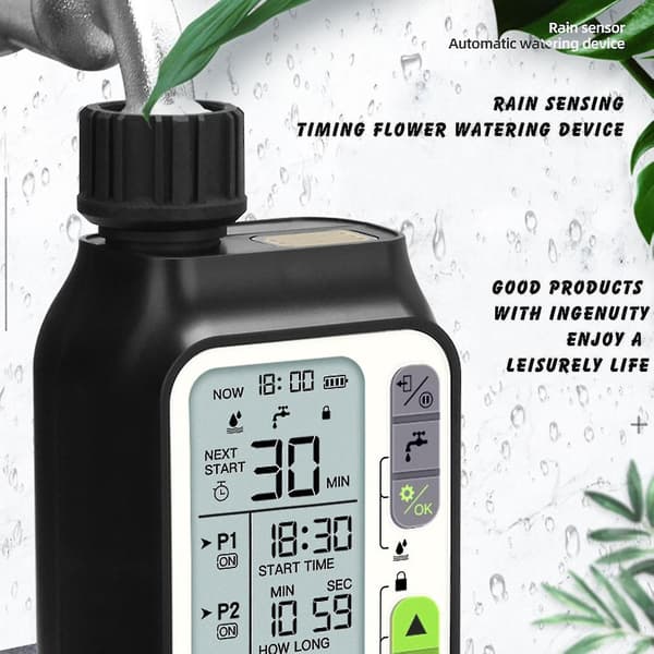 Slangautomatisk Regnsensor Bevattning Timer Irrigation