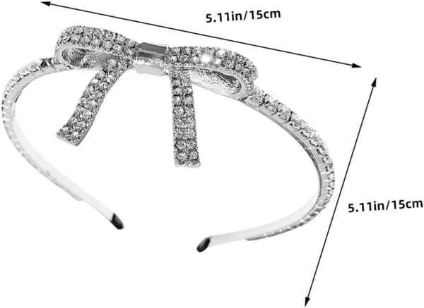 2 st strass rosett krona pannband elegant bröllopsfödelsedagsfest håraccessoarer
