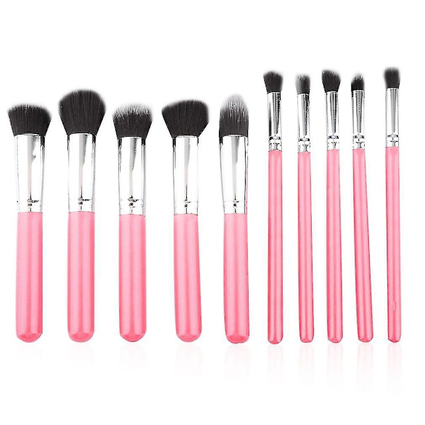 10 stk Professionelle Kosmetiske Makeupbørster Sæt