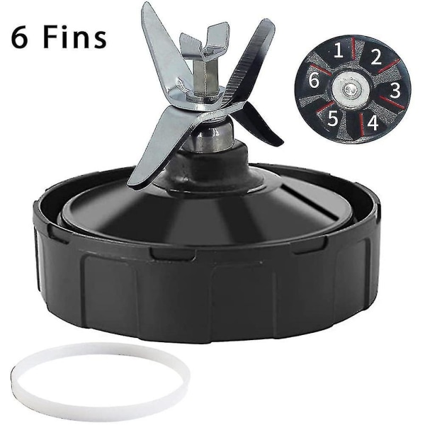 Ersättningsdelar för Ninja Blender, 6-bladig montering, extraktorblad, blenderkoppdelar för Bl450-70 (haoyi-yuhao