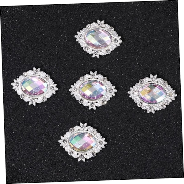 10 stk. Skoklips Rhinestone Flat Back Knapp Sko