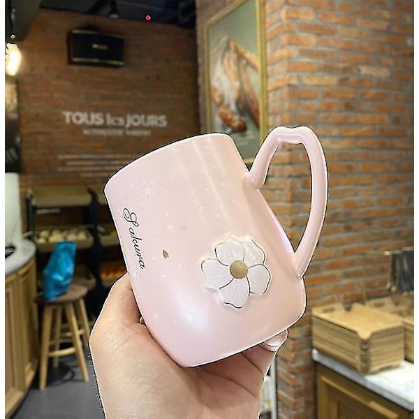 Sød Lille Kaffe Kop Udendørs Mælk Sakura Kopper (Pink)