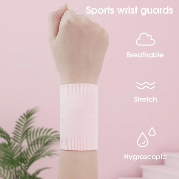1 stk. Håndledsband Åndbar Høj Elastisk Polyester Trykbeskyttelse Sports Håndledsband Til Badminton