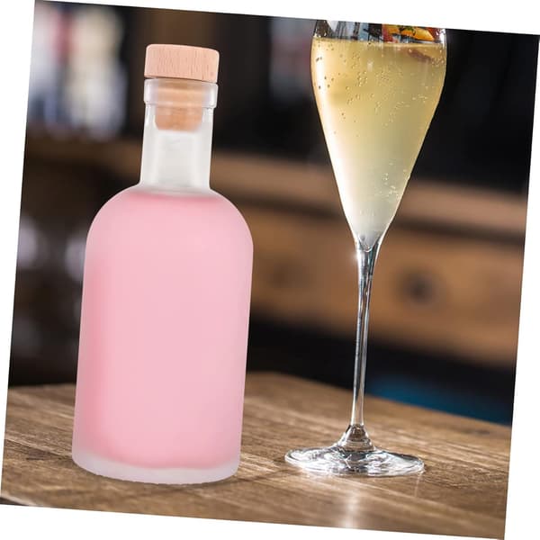 2 st ciderflaska tomma DIY-flaskor påfyllningsbara frostade för hemgjorda drycker