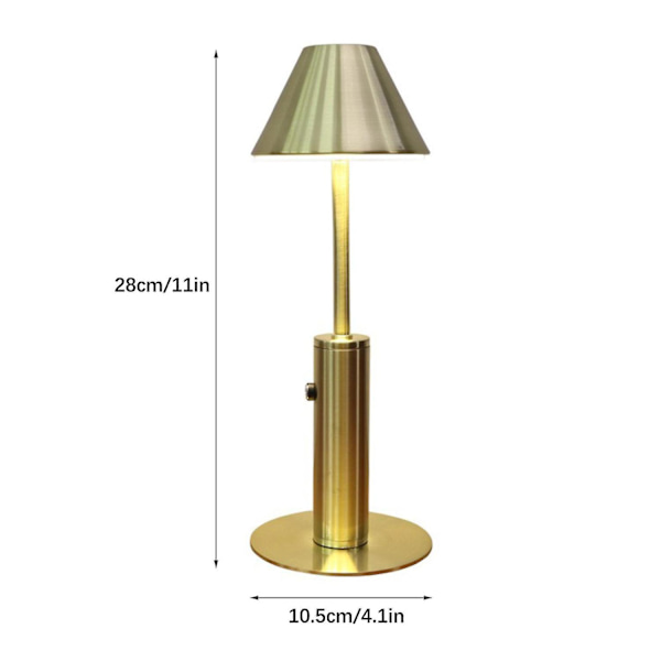 Moderne LED Bordlampe, Trådløs og Oppladbar, 3 Lysstyrke Nivåer