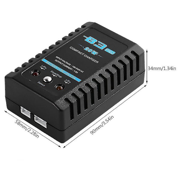 RC B3 20W 2S-3S Lipo-akun tasapainotusklatsi