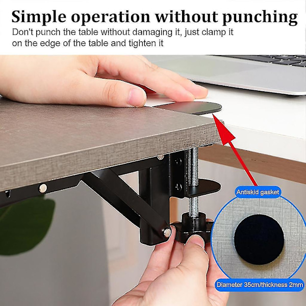 Robust Foldbar Hyldebeslag Punch-fri Foldbar Tastaturbeslag Foldbar Beslag B