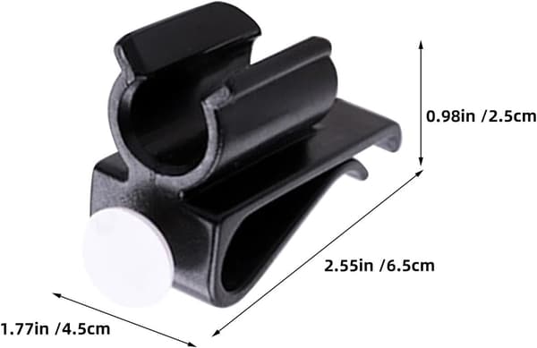 14 stk. sorte golfputterclips i plast til taske, putterklemmeholdere golftilbehør