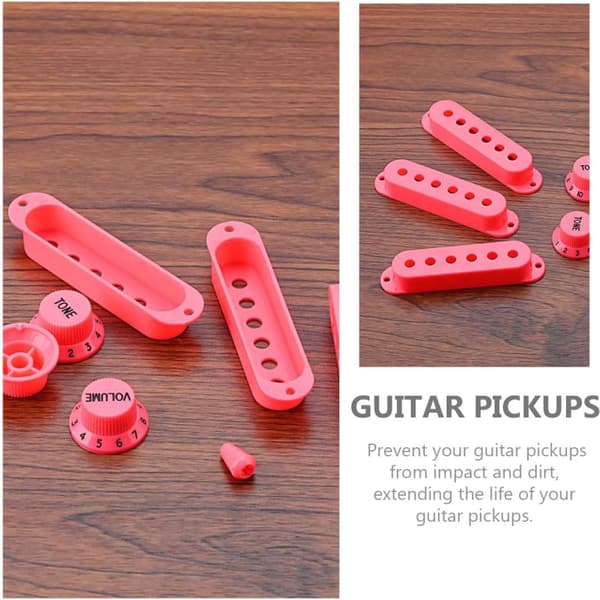 Plastskydd för pickup till gitarr, slagtåligt, enkel installation, volym- och tonkontroller