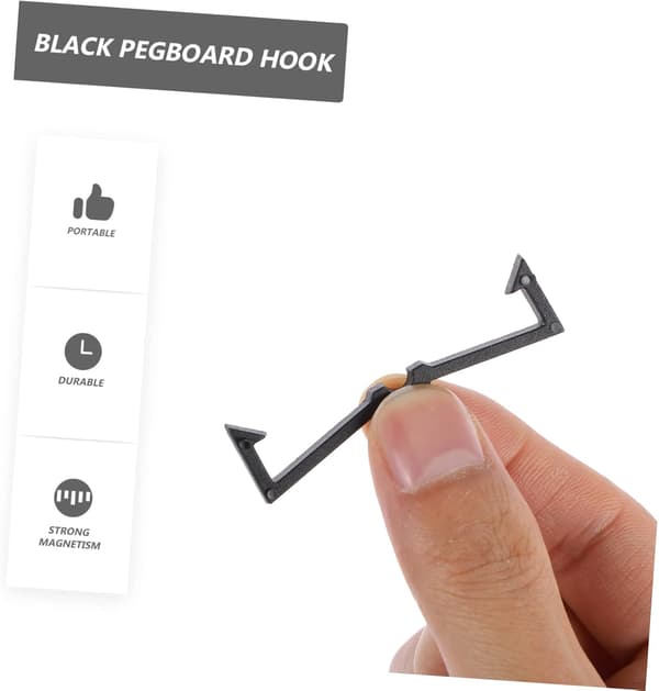 200 stk. Peg Locks Pegboard Kroge Organizer Garage Værktøjsopbevaring Display Krog
