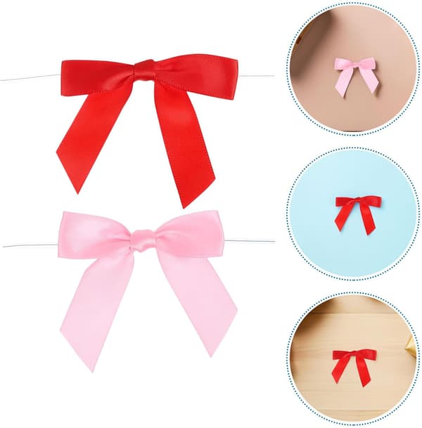100 st minirosetter för hantverk Kreativ touch Effektiv applicering Elegant polyester