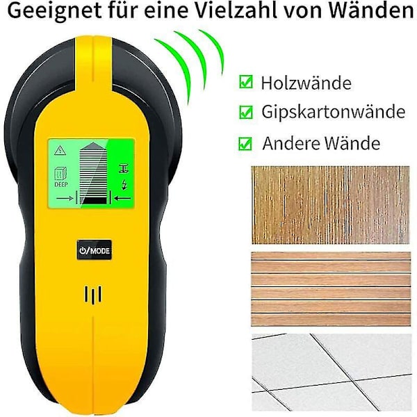 Monitointilaite 4-in-1: Naulapaikannin, Seinäskanneri, Metalli-ilmaisin, HD-LCD-näyttö, Lahja