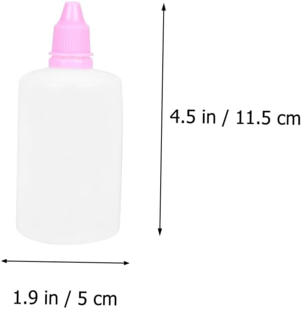 10 st 100 ml klämbara droppflaskor med tratt läckagesäkra plastbehållare för