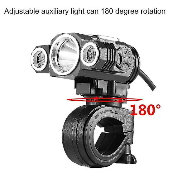 Justerbar Cykel Forlygte USB X3 T6 LED Frontlampe