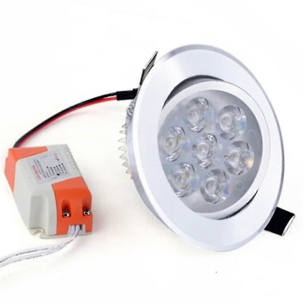1st 7W 7LEDs Enkelt att installera Infällda LED-taklampor LED-downlights Varmvit 85-265V H