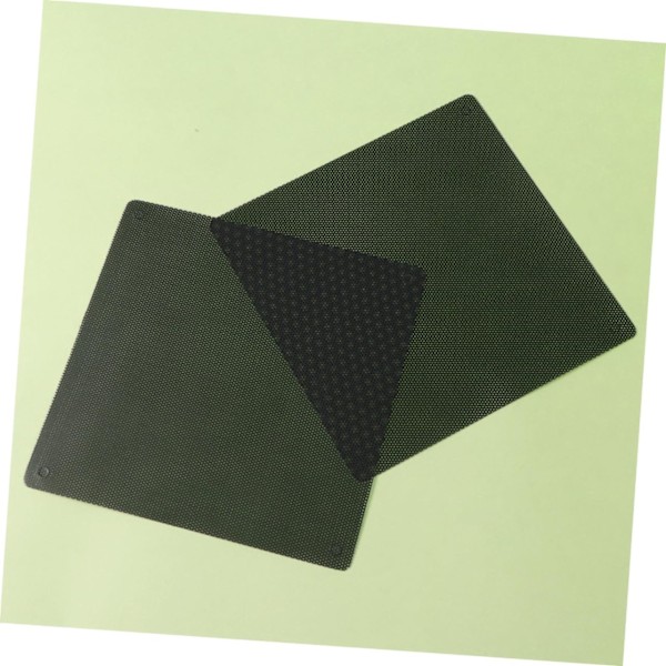 2 stk. PVC Computer Mesh Støvfilter Dækning til Desktop PC Blæser 14x14cm