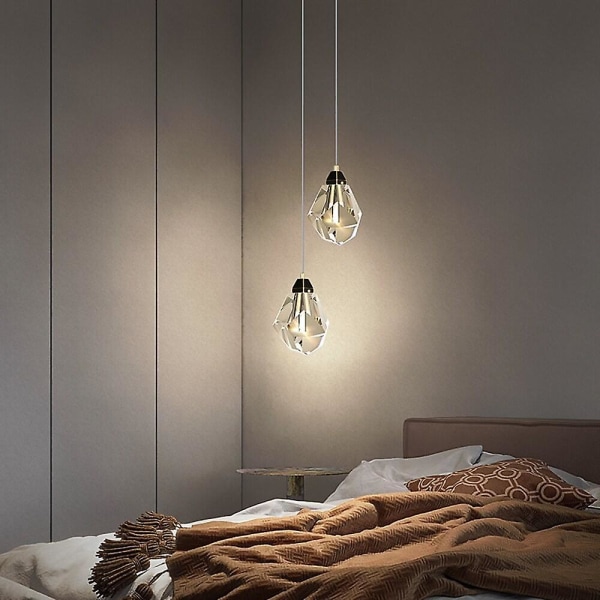 LED-hængelampe Krystal Køkkenø 10cm Lanterne Design