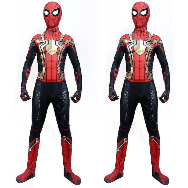 Spider-man: No Way Home Jumpsuit Zentai Bodysuit Børn Drenge Fancy Up Performance kostume 7-9 Years
