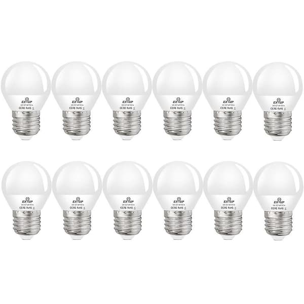 12-pack 6W LED-globlödlampa 600lm E27 E26 G45 20LED