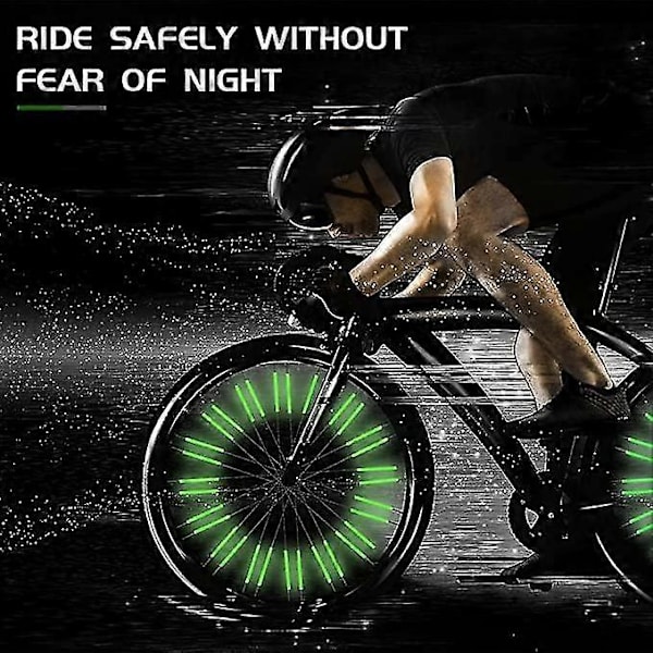 Cykelreflektorer, 24 stk. Hjulreflektorer til Cykel, Refleks Sikkerhed Advarselslys Dæksler til Cykel Red