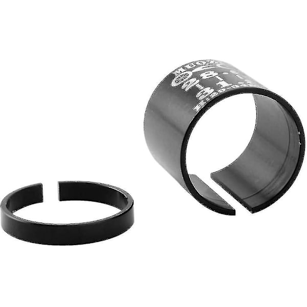Cykel Styrstamme Gaffel Skive Adapter 28,6 mm Til 31,8 mm Styr Skive Forlænger Adapter - Sort