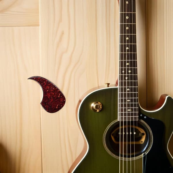 Ersättningsgitarrskydd Gitarrplektrumskydd med unik mönsterdesign PVC-material