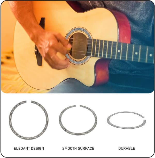 1 stk Akustisk Klassisk Gitar Lydhull Rosett Tre Dekal Tilbehør