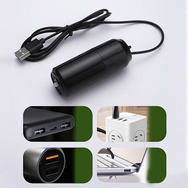 Mini Akvarium Luftpumpe USB Lydløs Bærbar