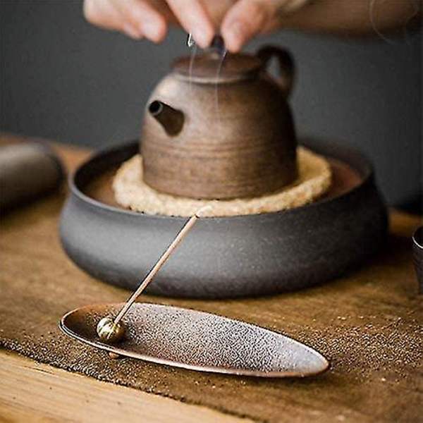 Røkelseholder Messing Pinne Røkelseholder Røkelsebrenner For Hjem Kontor Yoga Meditasjon (bronse 1 stk