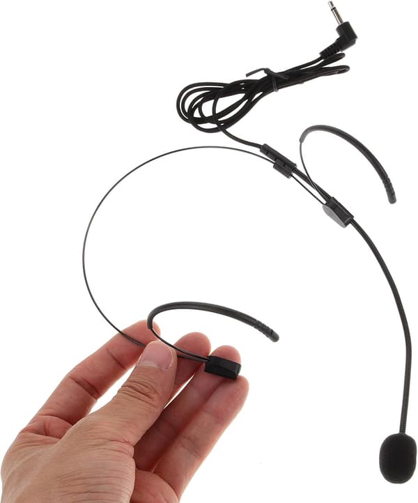 Headsetmikrofon til sang Sort Letvægts Trådløs Mikrofon Headset