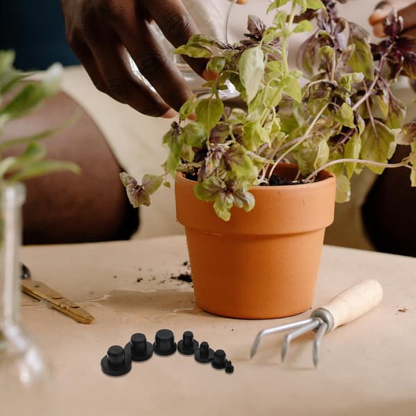Silikonflaskpropp återanvändbar kompakt plugg för pepparströare, vinflaskor, tuber och blomkrukor