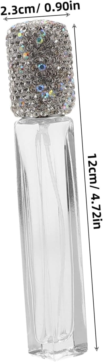 Diamantdekorert Mini Parfyme Atomizer Flaske 10ml Påfyllbar Spray Bærbar Reise Duftbeholder