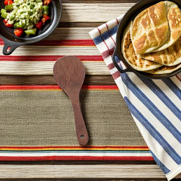 4-delad kycklingvinge trästekspade set trärispaddel, non-stick wokomrörare