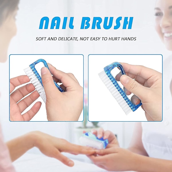 Nagelborste - Skonsam och effektiv badborste i set om 4, perfekt som present