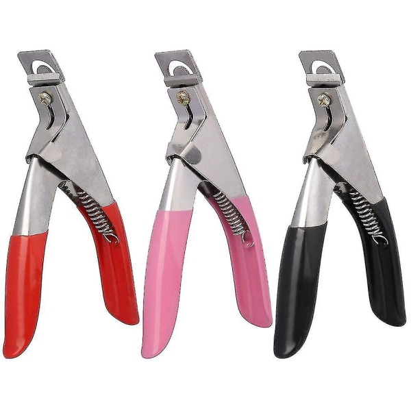 3 stk. Akryl Negleklippere Falske Negle Trimmer Rustfrit Stål Falske Negle Tip Cutter