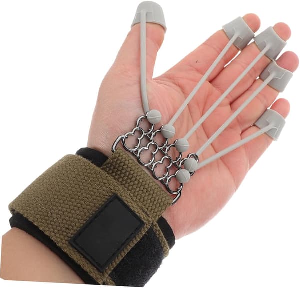 Finger Extensor Modstandsbånd Fingergreb Styrketræner 20lb Silikone Håndtræner