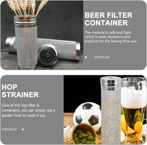 Ølbrygning og si-kurv i rustfrit stål filtercylinder