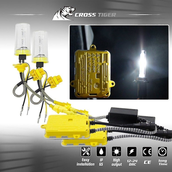 HID Quick Start Xenon Lampe Bil Lys Konvertering Ballastssett