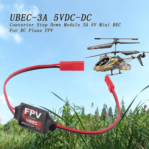DC-DC-muunnin Alaspäin Moduuli 3A 5V Mini BEC RC-lentokoneelle FPV