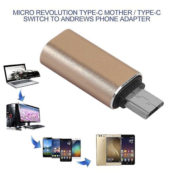 USB-C Han till Micro-USB Hon Adapterkabel