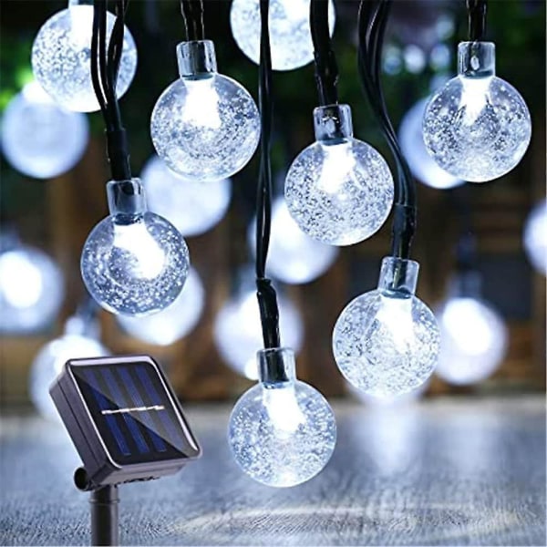 Solar Bulb String Lights Outdoor 50 LEDs 7m Crystal Ball Light