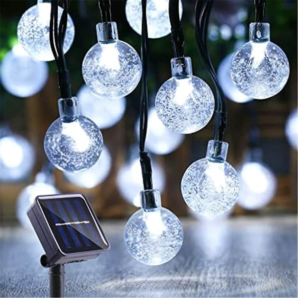 Solar Bulb String Lights Outdoor 50 LEDs 7m Crystal Ball Vattentät