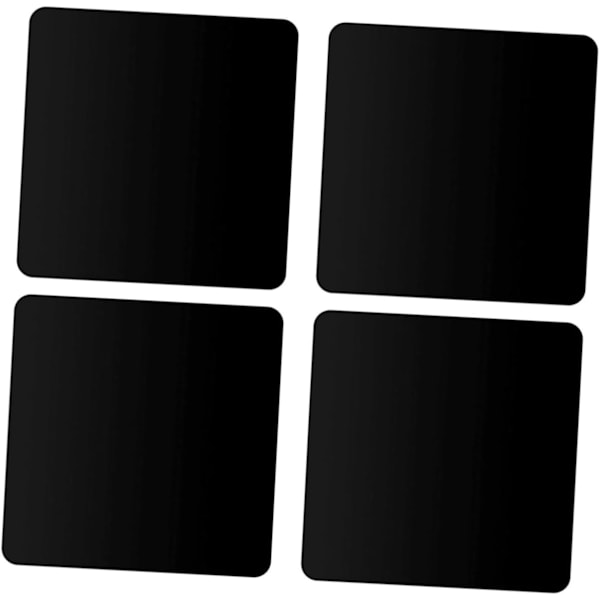 Tuotekuvausrekvisiitta 4 kpl Akryylipeililevy Valokuvarekvisiitta Heijastuslevy 10x10cm Musta Korut