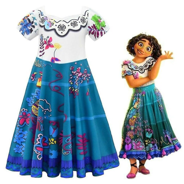 Encanto Mirabel Fancy Up Kostyme for Jenter 8-9 Years